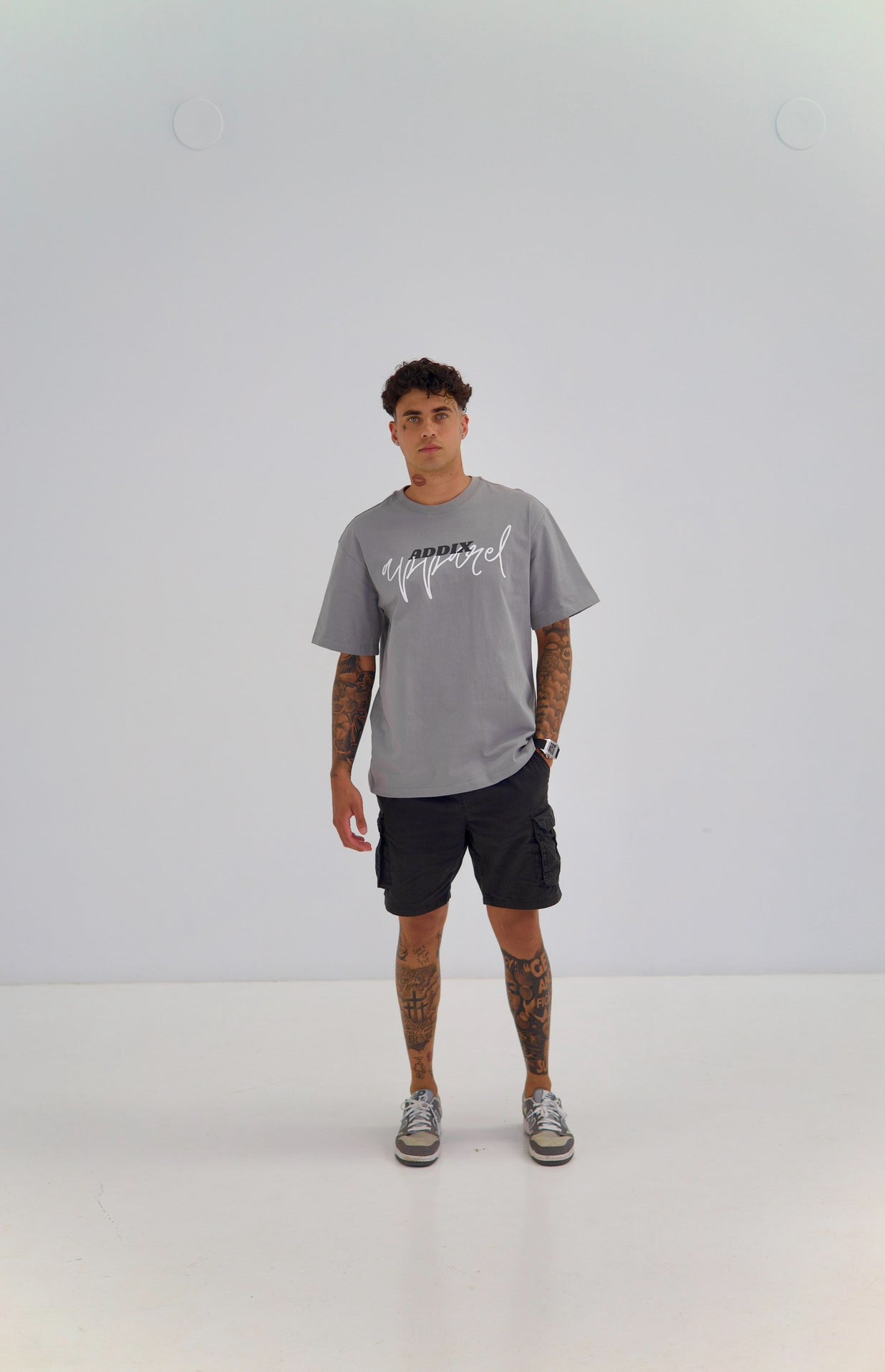Grey & White Luxury Tee