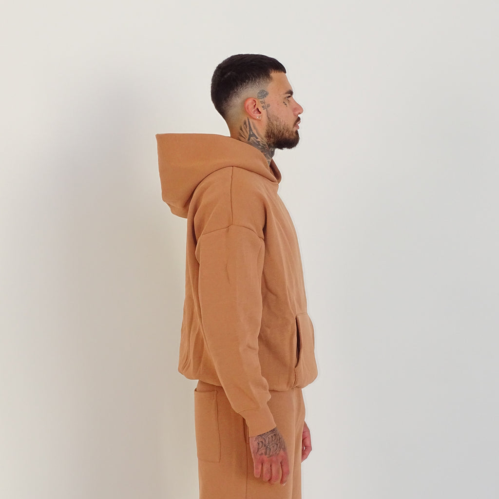 Cappuccino Embroidered Hoodie