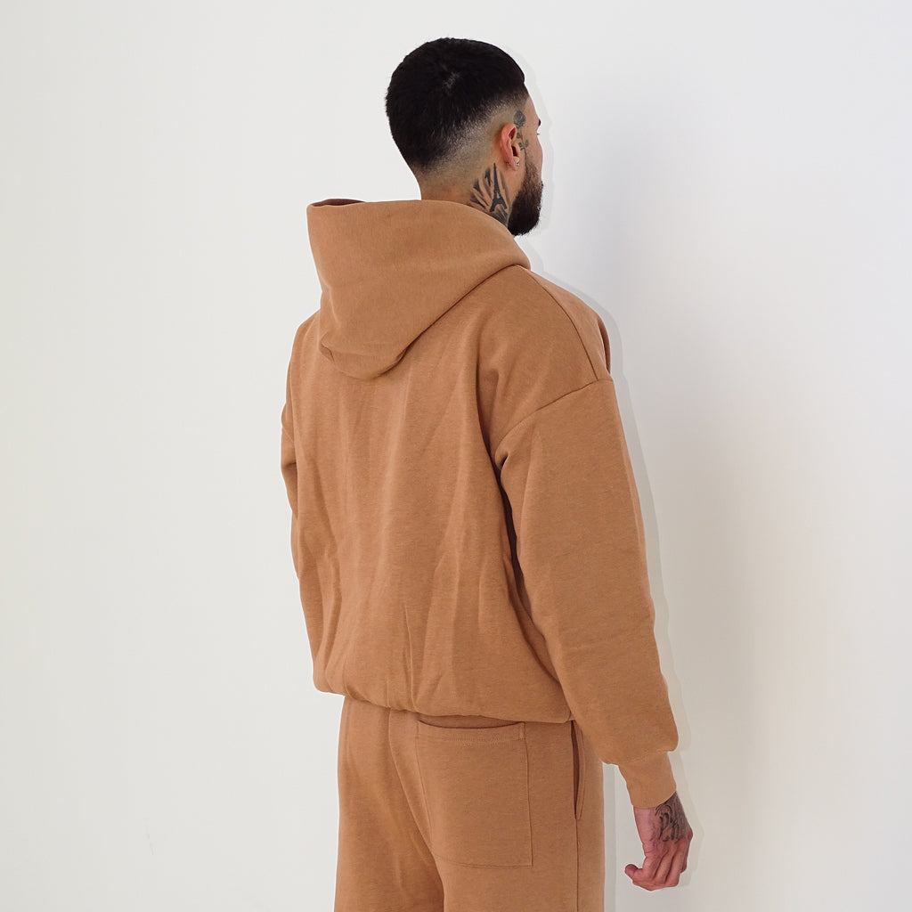 Cappuccino Embroidered Hoodie