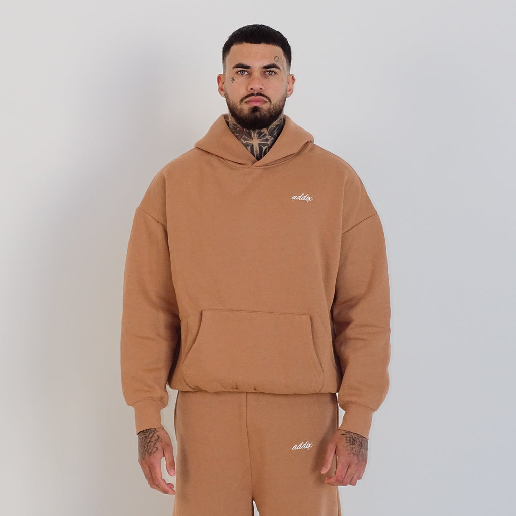 Cappuccino Embroidered Hoodie