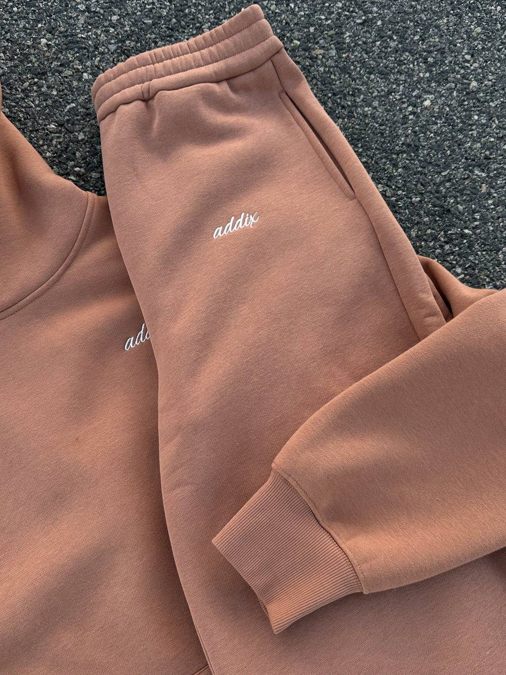 Cappuccino Embroidered Trackies