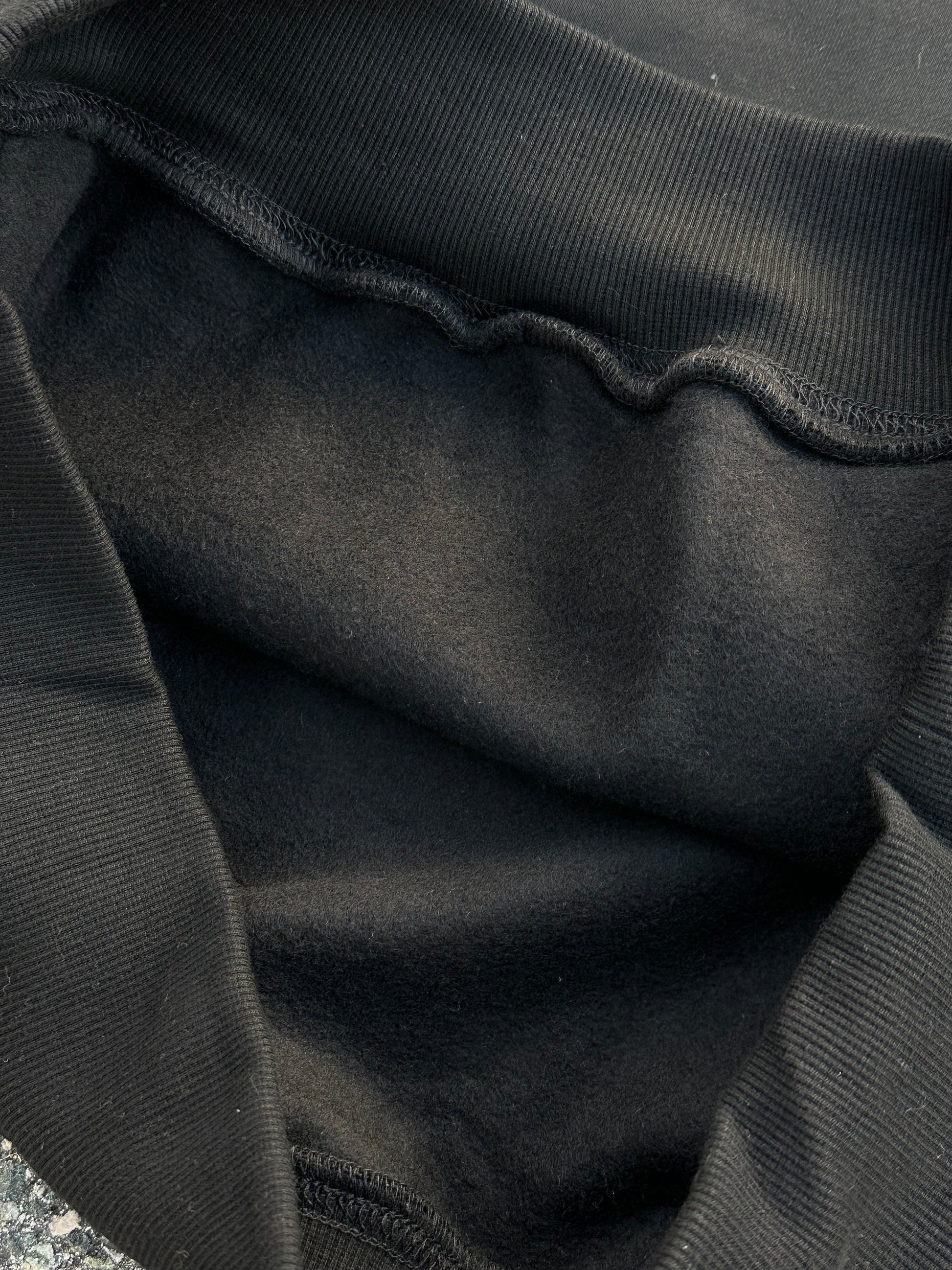 Black Embroidered Hoodie