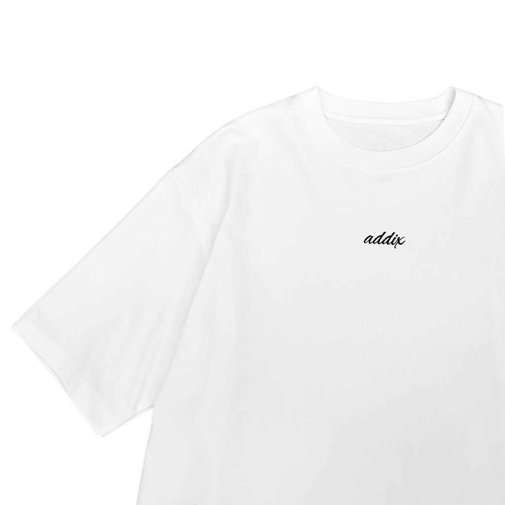 White Embroidered Tee