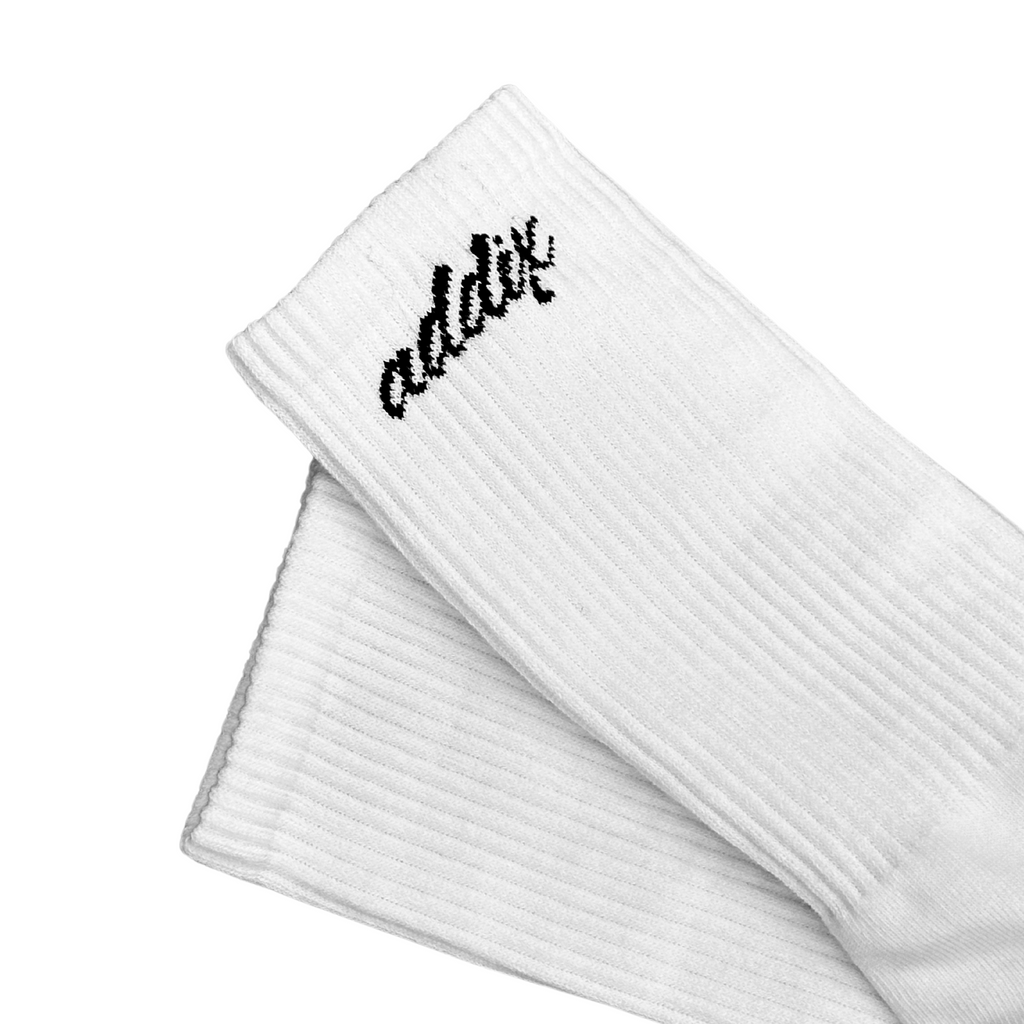 White Crew Socks